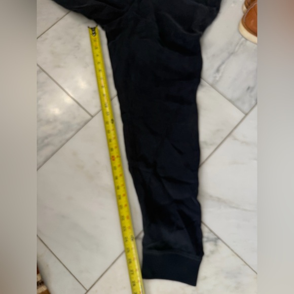 NWT Superdry Cupro (feels like silk!) Dark Navy Cuffed Woven Joggers Women’s 8 - Picture 7 of 10